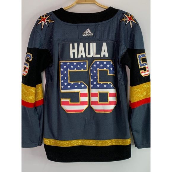 Womens Vegas Golden Knights Jersey S/M Hockey 56 Haula NHL - Picture 5 of 6